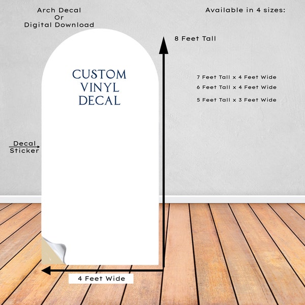 Arch Decal Etsy
