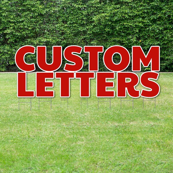 Yard Letters Etsy