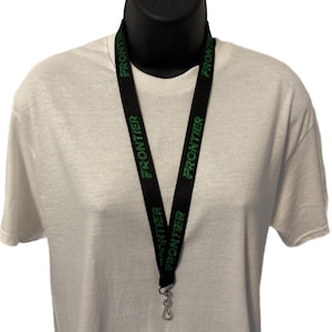 Frontier Airlines Lanyard, Flight Attendant Lanyard, ID Lanyard, Aviation Accessories, Flight Crew Gifts, Glitter Lanyard