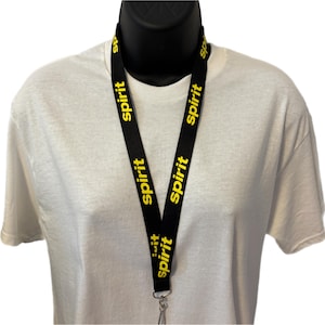 Spirit Airlines Lanyard, Flight Attendant Lanyard, ID Lanyard, Aviation Accessories, Flight Crew Gifts, Pilot Lanyard