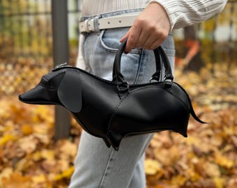 Vintage Timmy Woods Acacia Wood Dachshund Purse - Etsy