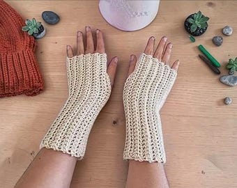 Handmade Crochet Fingerless Gloves – Cozy & Stylish Wrist Warmers