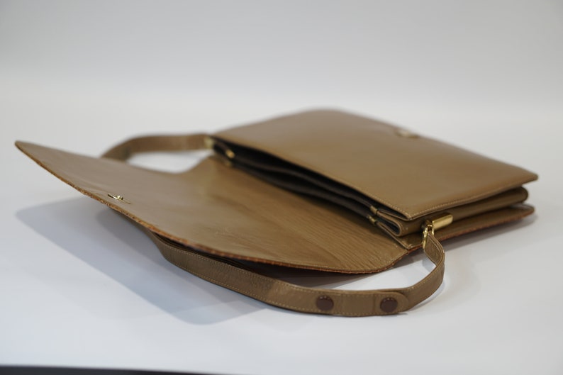 Vintage Leather Shoulder Bag Python Vintage Bag From the 70s Three ...
