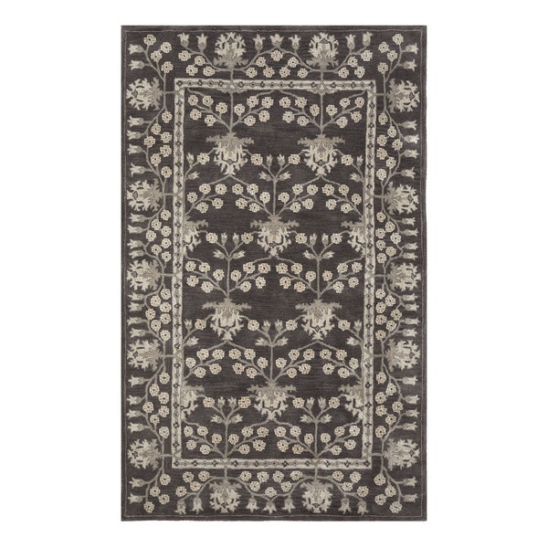 Kennedy Charcole Persian Handmade Tufted Premium Quality Woolen Area Rug/ Bedroom Rug/ Living Room Rug/Office Rug 5x8 6x9 8x10 9x12 10x14