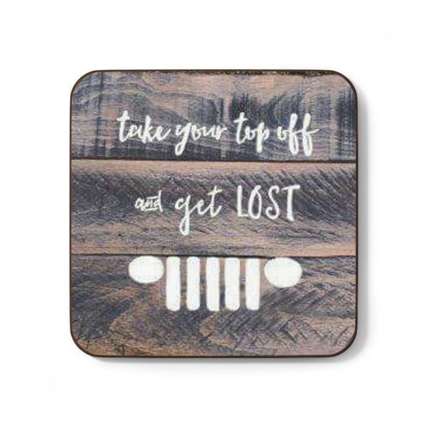 Top Off Hardboard Back Coaster