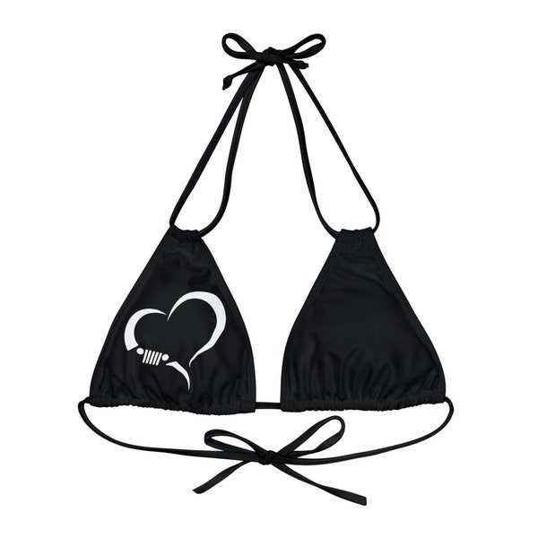 4x4 Heart Strappy Triangle Bikini Top/Bottoms