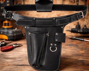 Leather Gardner Tool Pouch, Personalised Gardening Tool Belts, Leather Garden Tool Carrier, Womens Gardening Tool Bag, Tool Belt for Florist