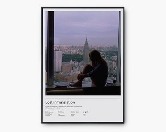 Lost in Translation Print/Poster, Movie Inspired Wall Art, Home Decor, Unique Gift Idea