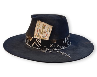 Beverly Dark Gray Fedora Hat || Sophisticated Fedora || Fedora Hat ||  Wide Brim Fedora || Fedora for Women || Alpha Fashionista
