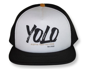 Yolo Trucker Hat || Embroidered Trucker Hat || LA Los Angeles Trucker Hat || Baseball Hat || Alpha Fashionista