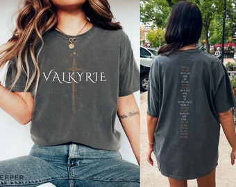 Valkyrie Shirt A Court Of Thorns And Roses ACOTAR Shirt ACOTAR Merch Sarah J Maas ACOTAR Rhysand Booktok Book Lover Shirt Velaris Shirt