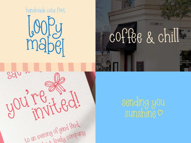 Fun Whimsy Font 15 Cute Hand Drawn Font Bundle for Crafters | Trendy Poster Font, Fun ...