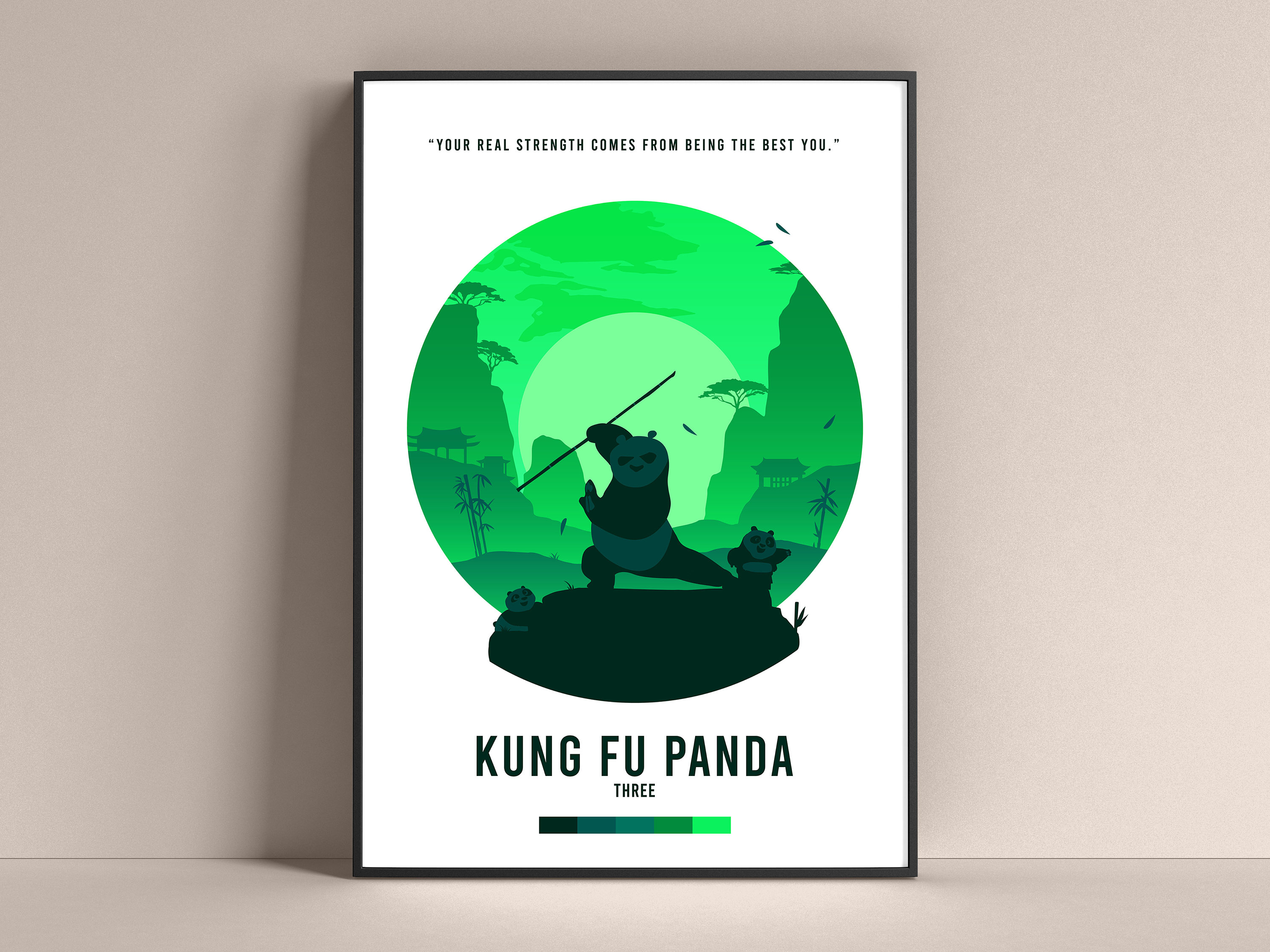 Kung Fu Panda 3 movie minimalist print artwork sold by Cordelia Lazy ...