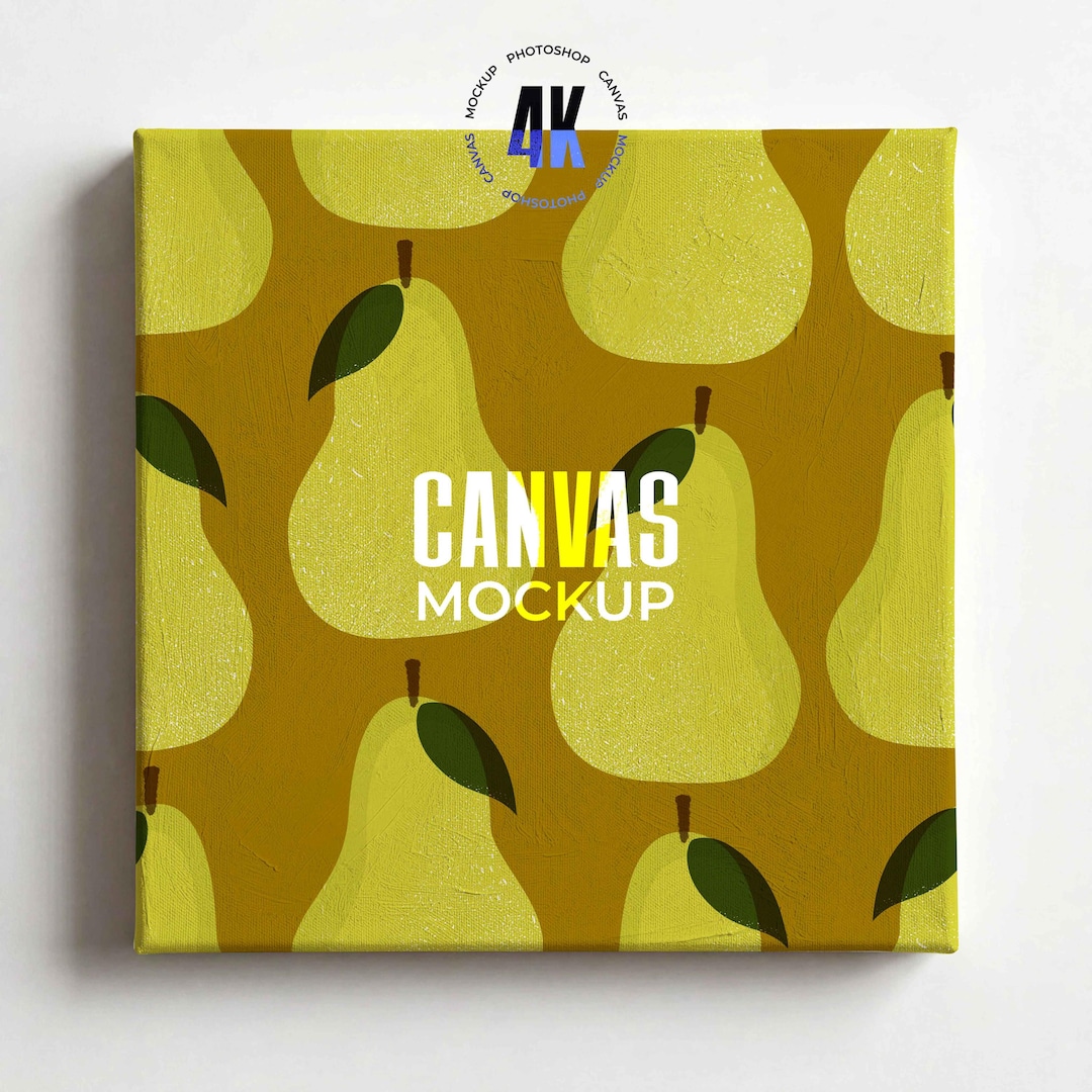 Square Canvas Mockup PSD | 1:1 Wall Art Frame Mockup | Minimal ...
