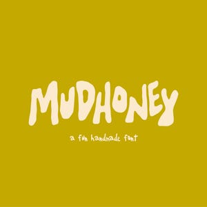 Mud Honey Font | Handmade Font, Playful Font for Logos, Merch, Fun Type, Cute Hand Drawn Font, Custom Font for Posters, Display Typeface