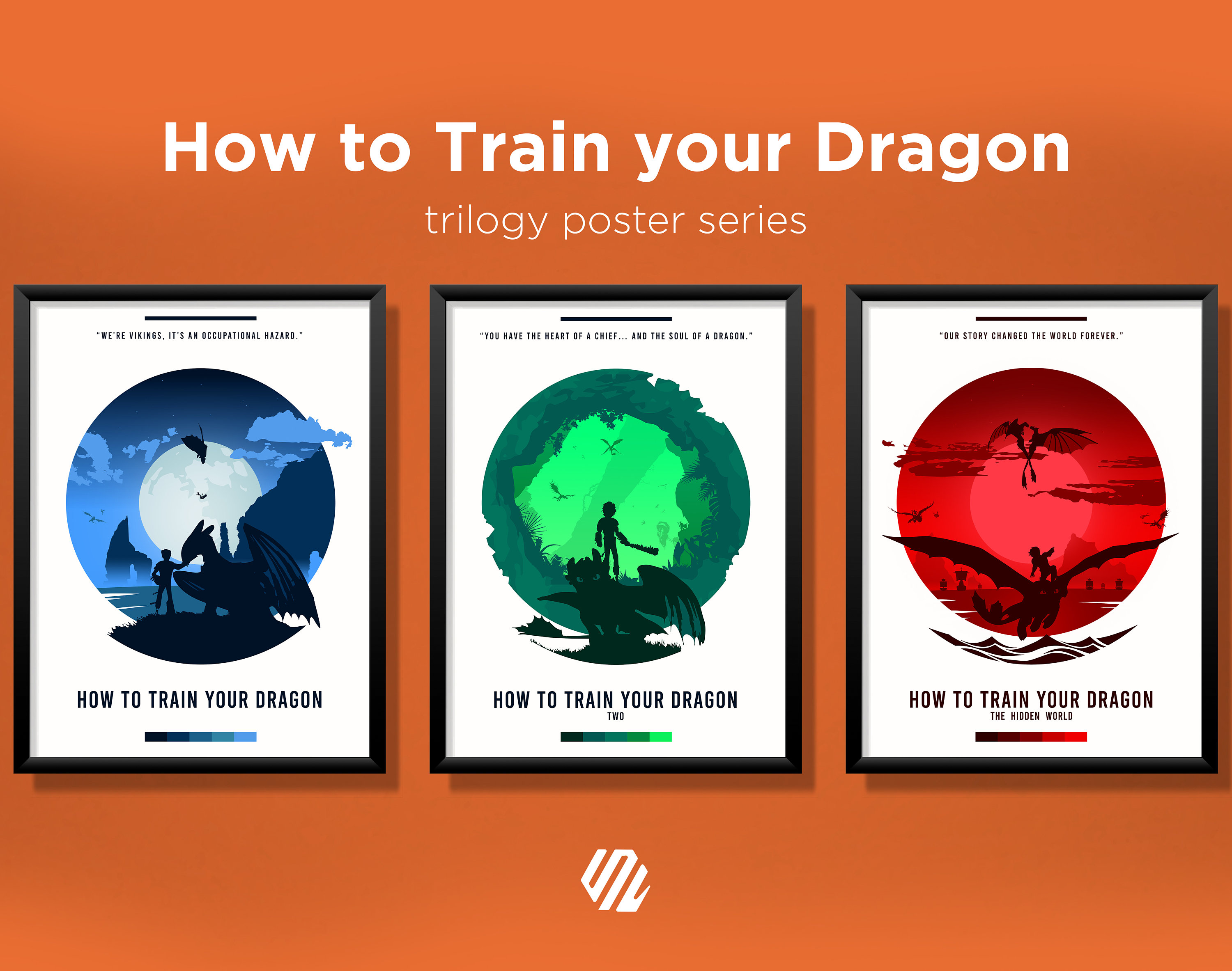 How to Train Your Dragon Posters HTTYD Trilogy Minimal Movie Etsy
