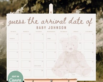 we can bearly wait welcome sign, gender neutral baby shower invitation, bear theme