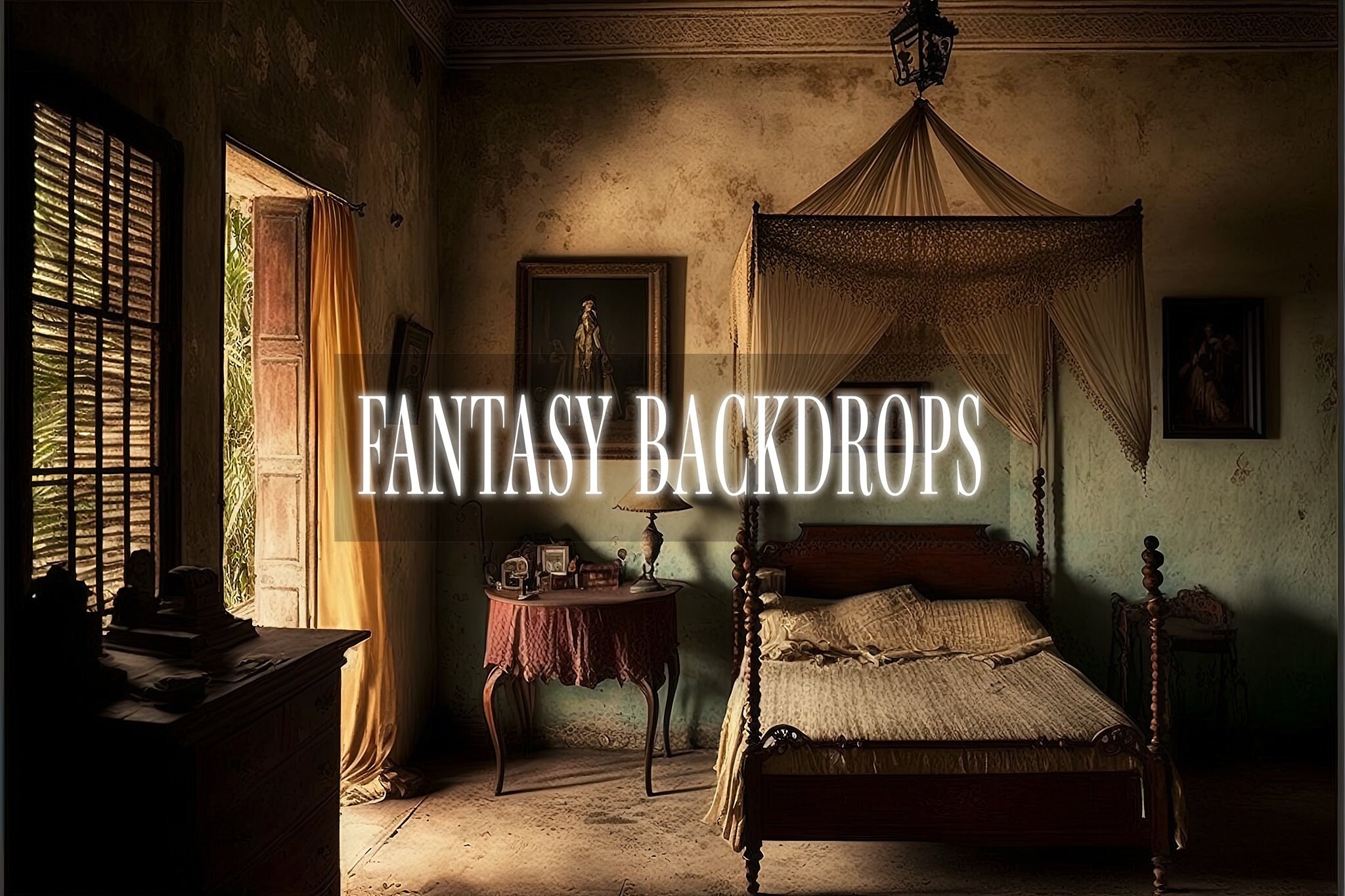 Colonial Rooms Digital Backdrops, Portrait Backdrop Overlays, Studio ...