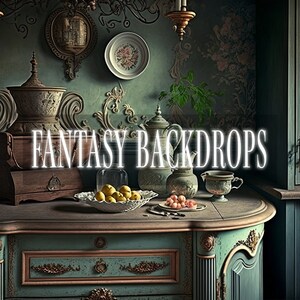 Baroque Kitchens Digital Backdrops, Portrait Backdrop Overlays, Studio ...