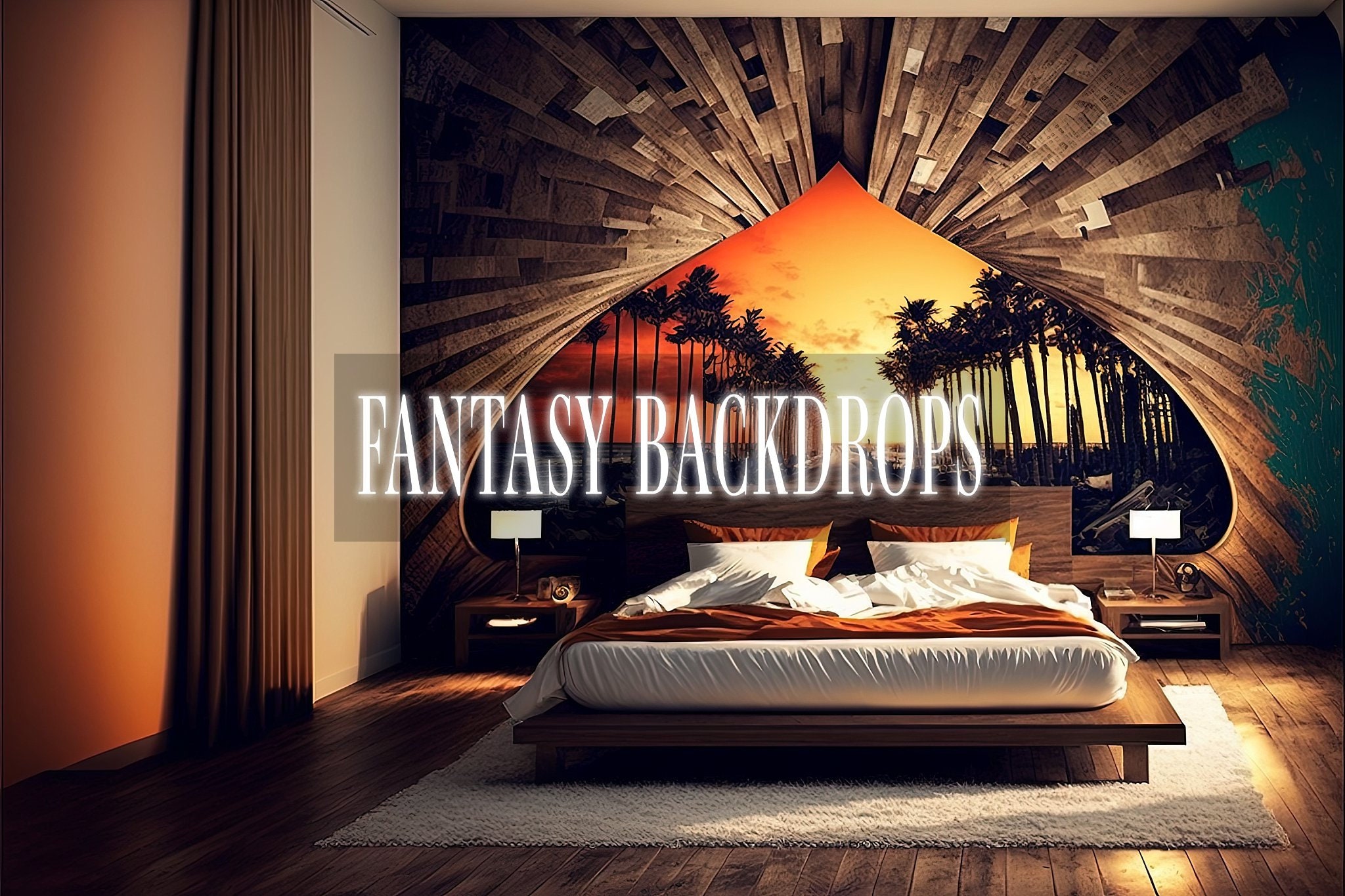 Miami Rooms Digital Backdrops, Portrait Backdrop Overlays, Studio ...