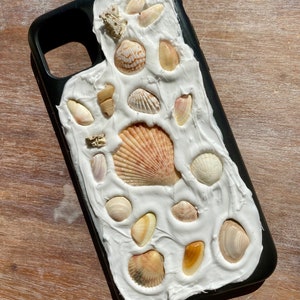 Custom Shell Mosaic iPhone Case: Handcrafted Seashell Phone Cover