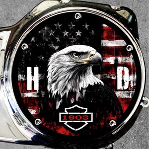 Harley Davidson Derby Cover Unique Custom Design Skull Badass