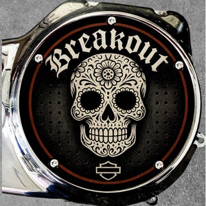 Harley Davidson Derby Cover Unique Custom Design Skull Badass