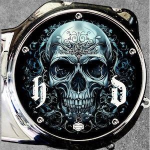 Harley Davidson Derby Cover Unique Custom Design Skull Badass