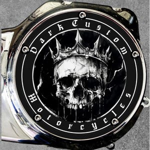Harley Davidson Derby Cover Unique Custom Design Skull Badass