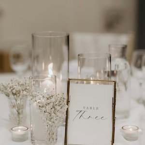 Elegant Black and White Table Numbers | DIY Wedding Decor | Digital Download