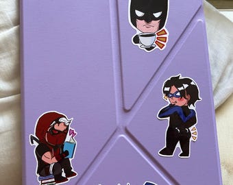 Hoja de pegatinas de Batfamily: Calcomanías impermeables (18 x 13 cm)