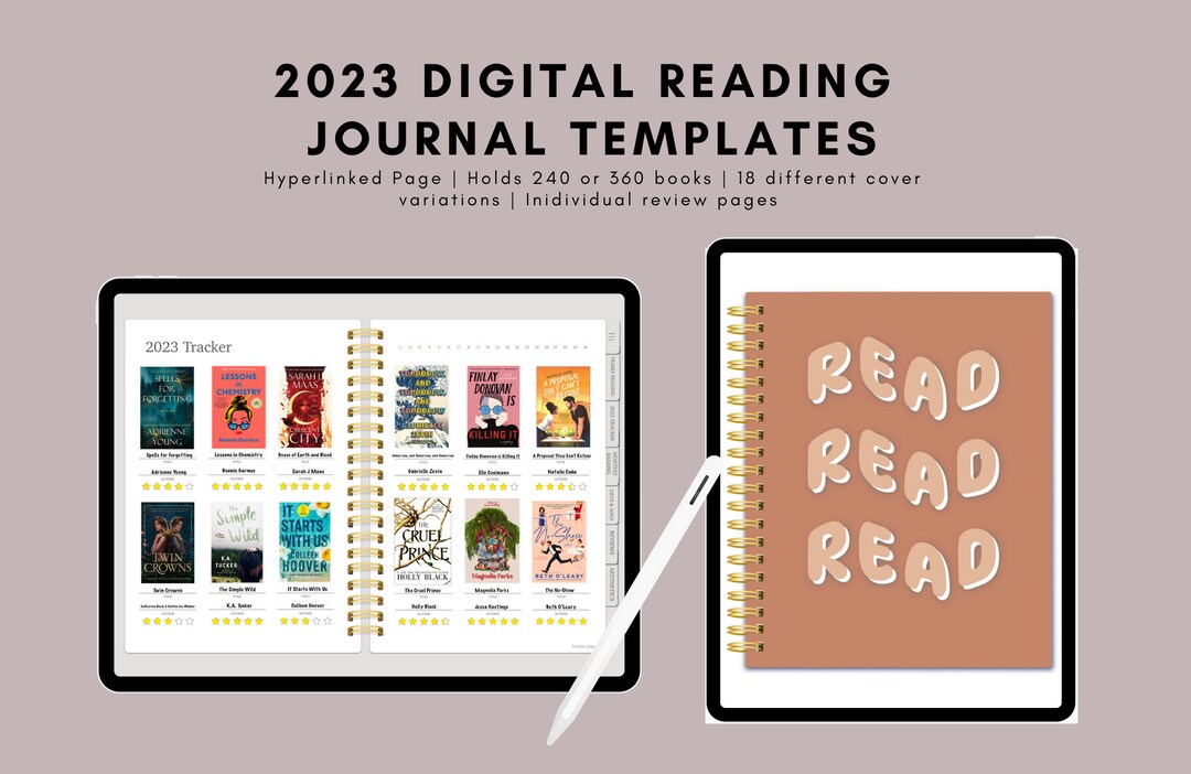 Digital Reading Journal Templates Compatible With Goodnotes Etsy