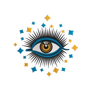 All-seeing eye  - 8x8 inch hoop - God Eye machine embroidery design - Embroidery File - Instant Download