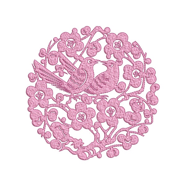 Chinoiserie Embroidery Design Etsy