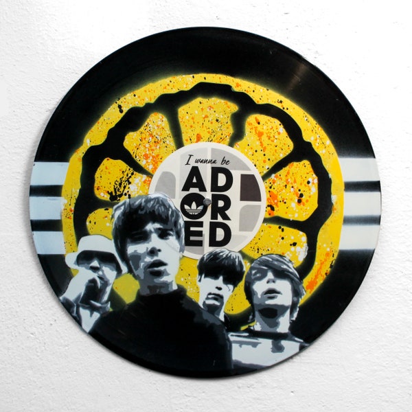 The Stone Roses - Hand painted vinyl record