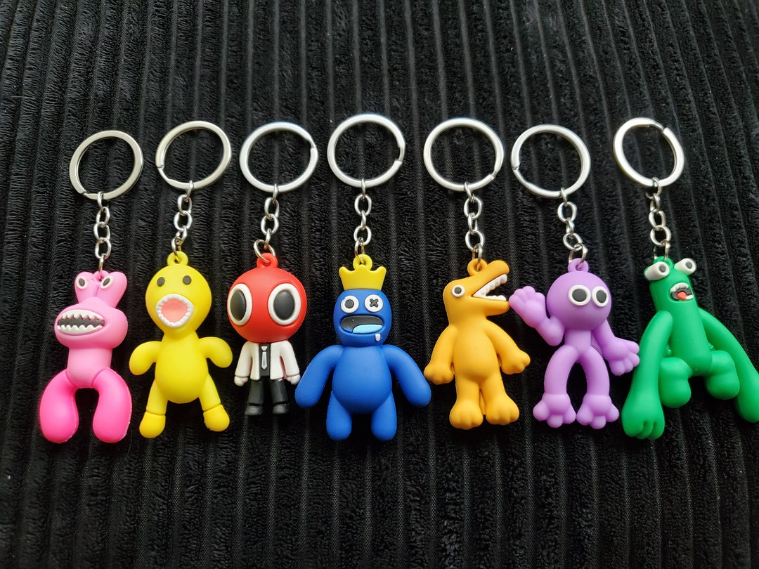 8pcs Roblox Game Rainbow Friends Action Figure Blue Red Doll Pvc