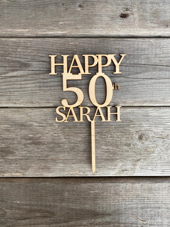 → View on Etsy: Personalised Wooden Cake Topper | Birthday Topper | Happy Birthday Decor | Party Decoration | Wooden Name & Age Gift Personalised Wooden Cake Topper | Birthday Topper | Happy Birthday Decor | Party Decoration | Wooden Name & Age Gift