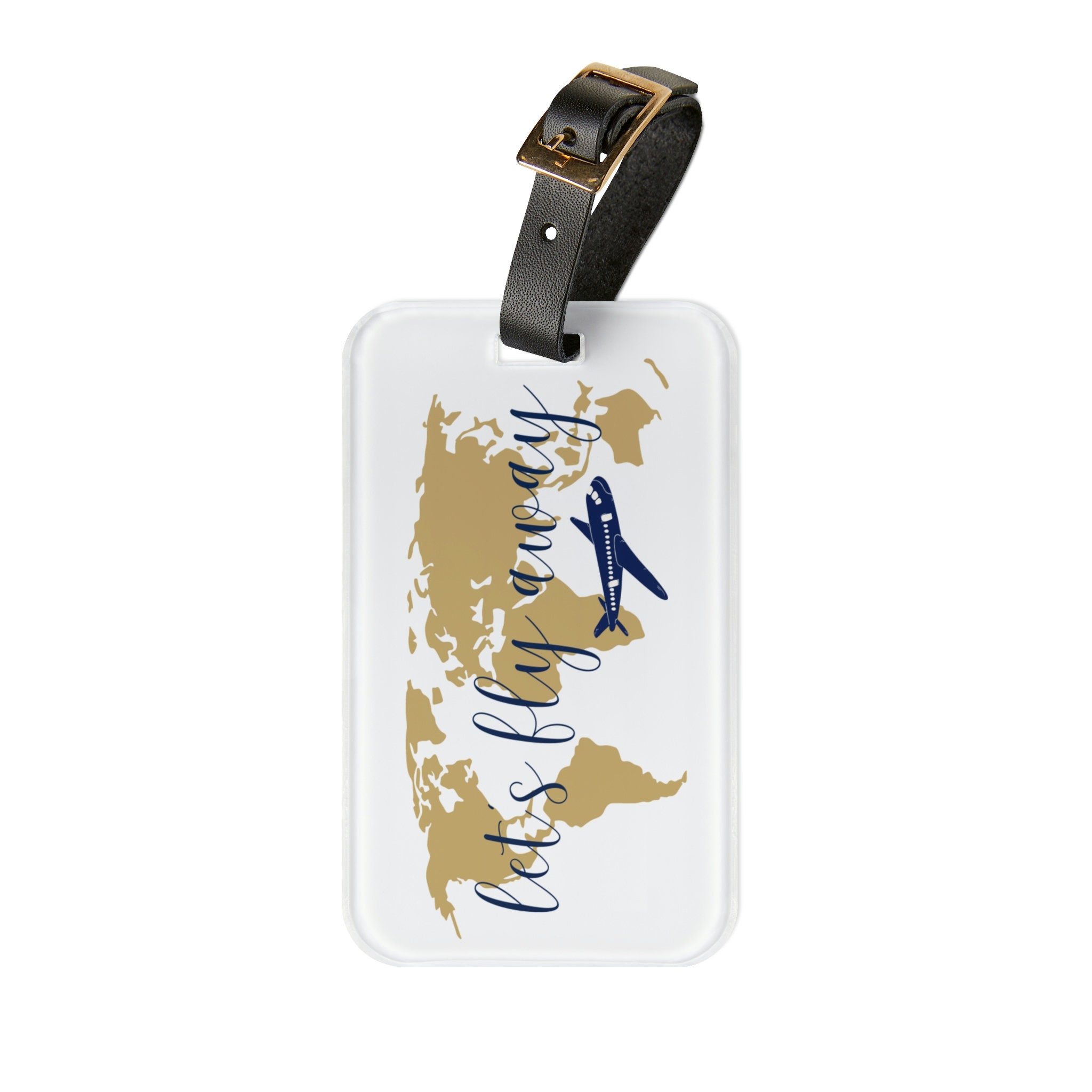  Let's Fly, Fly Away Luggage Tags Travel ID Baggage Suitcase  Labels Bag Tag 1 Piece : Clothing, Shoes & Jewelry