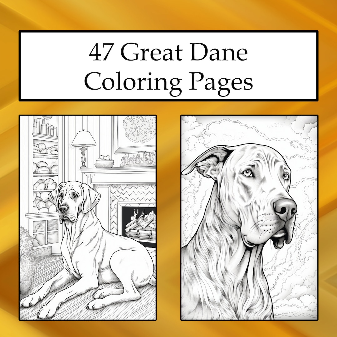 47 Great Dane Coloring Pages Printable - Il 1080xN.5406157240 Er10