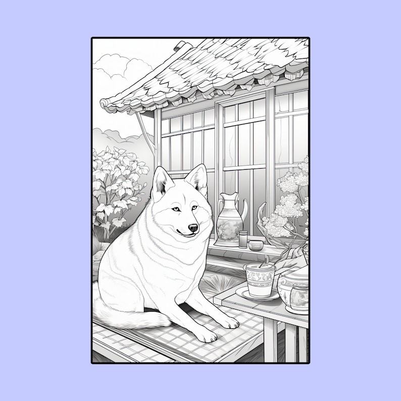 15 Akita Coloring Pages, Printable PDF Dog Coloring Pages, Coloring ...