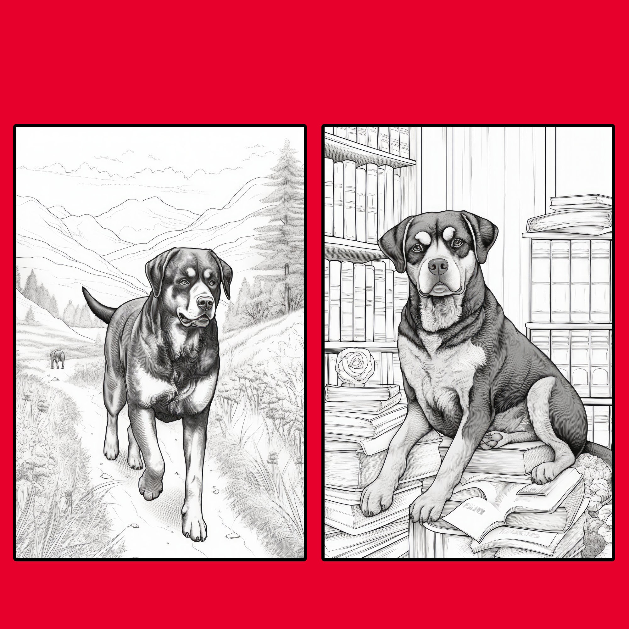 39 Rottweiler Coloring Pages, Printable PDF Dog Coloring Pages ...