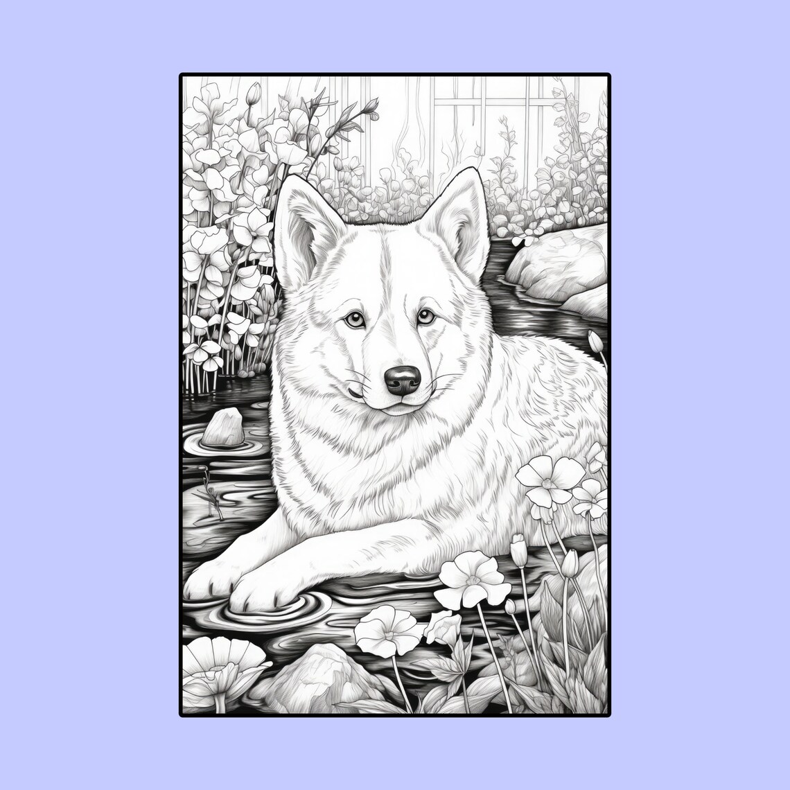 15 Akita Coloring Pages, Printable PDF Dog Coloring Pages, Coloring ...