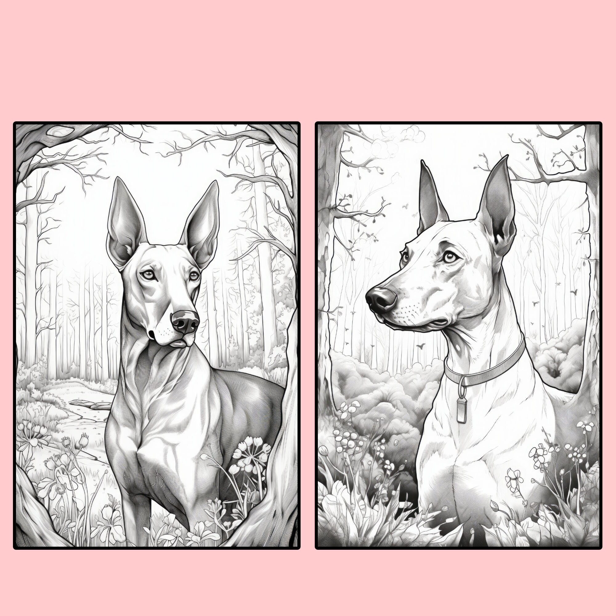 50 Doberman Coloring Pages, Printable PDF Dog Coloring Pages, Doberman ...