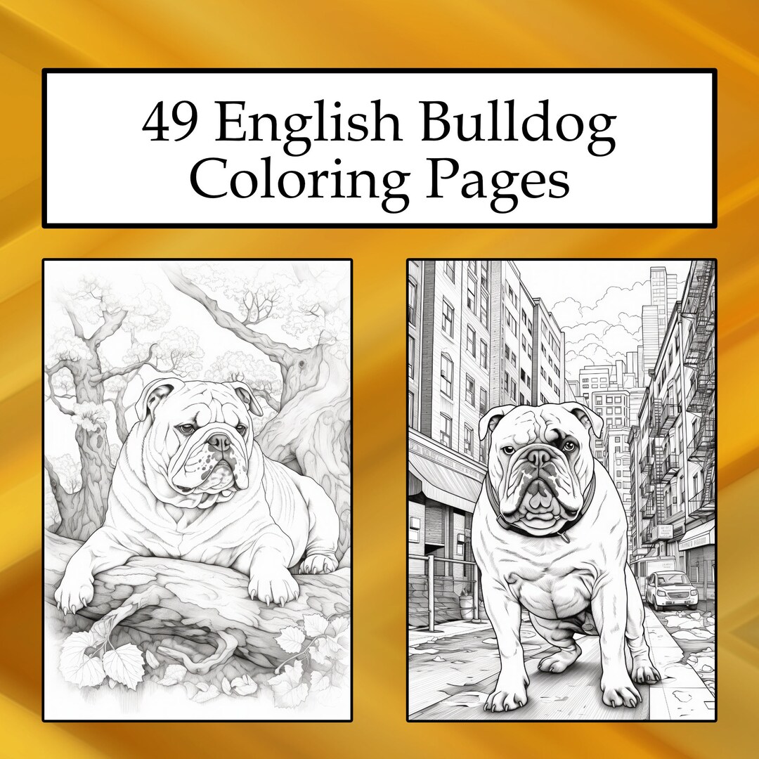 49 English Bulldog Coloring Pages, Printable PDF Dog Coloring Pages