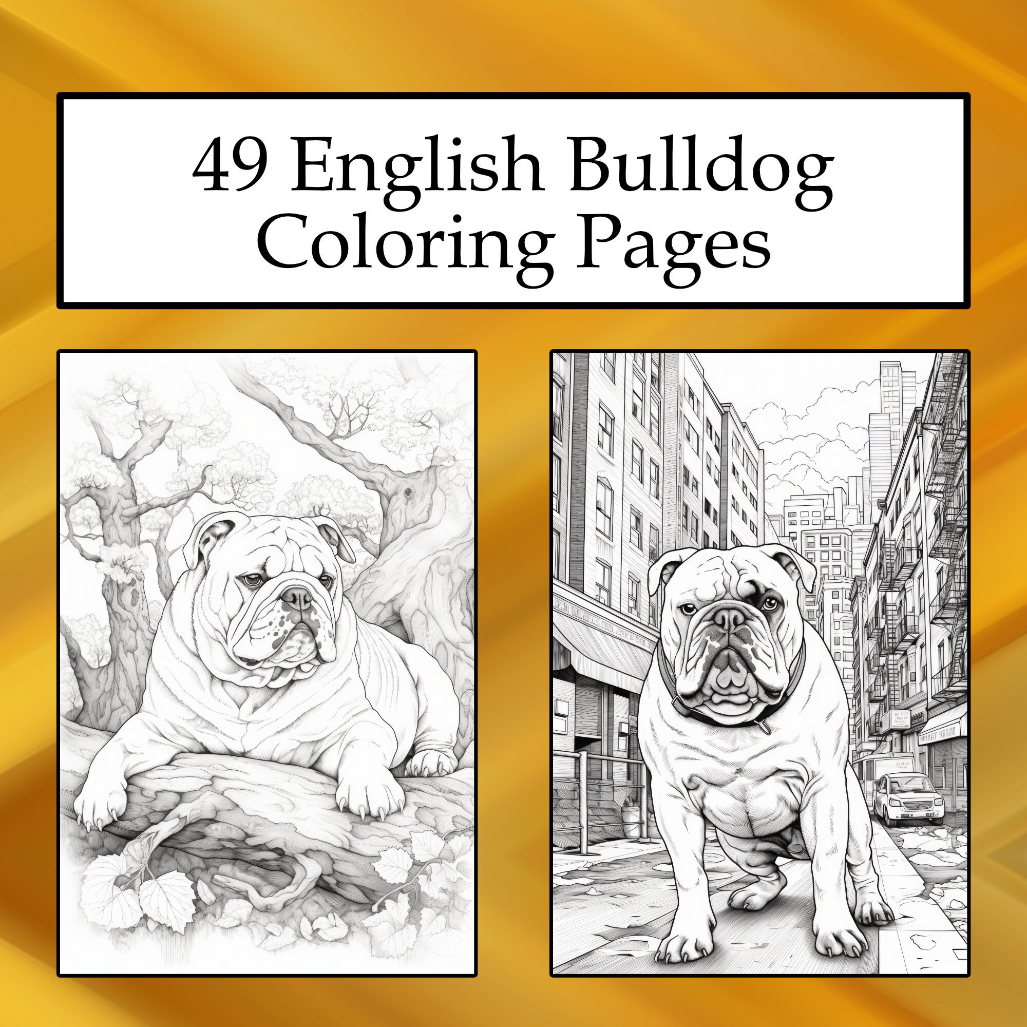 49 English Bulldog Coloring Pages, Printable PDF Dog Coloring Pages