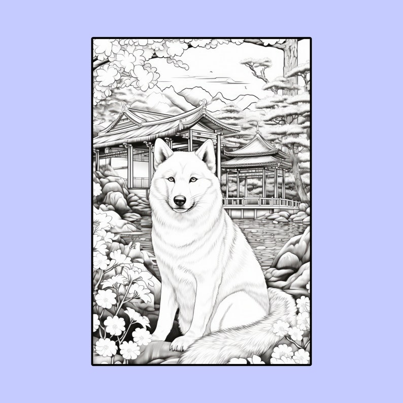 15 Akita Coloring Pages, Printable PDF Dog Coloring Pages, Coloring ...