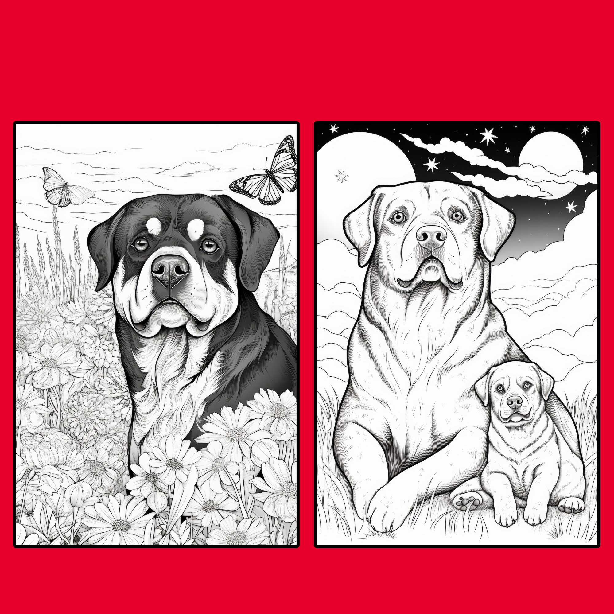 39 Rottweiler Coloring Pages, Printable PDF Dog Coloring Pages ...
