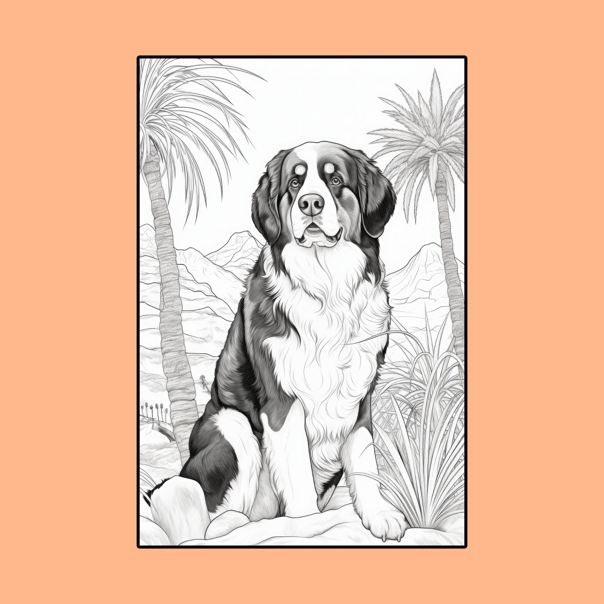 15 Bernese Mountain Dog Coloring - Il Fullxfull.5452549432 Gidi 