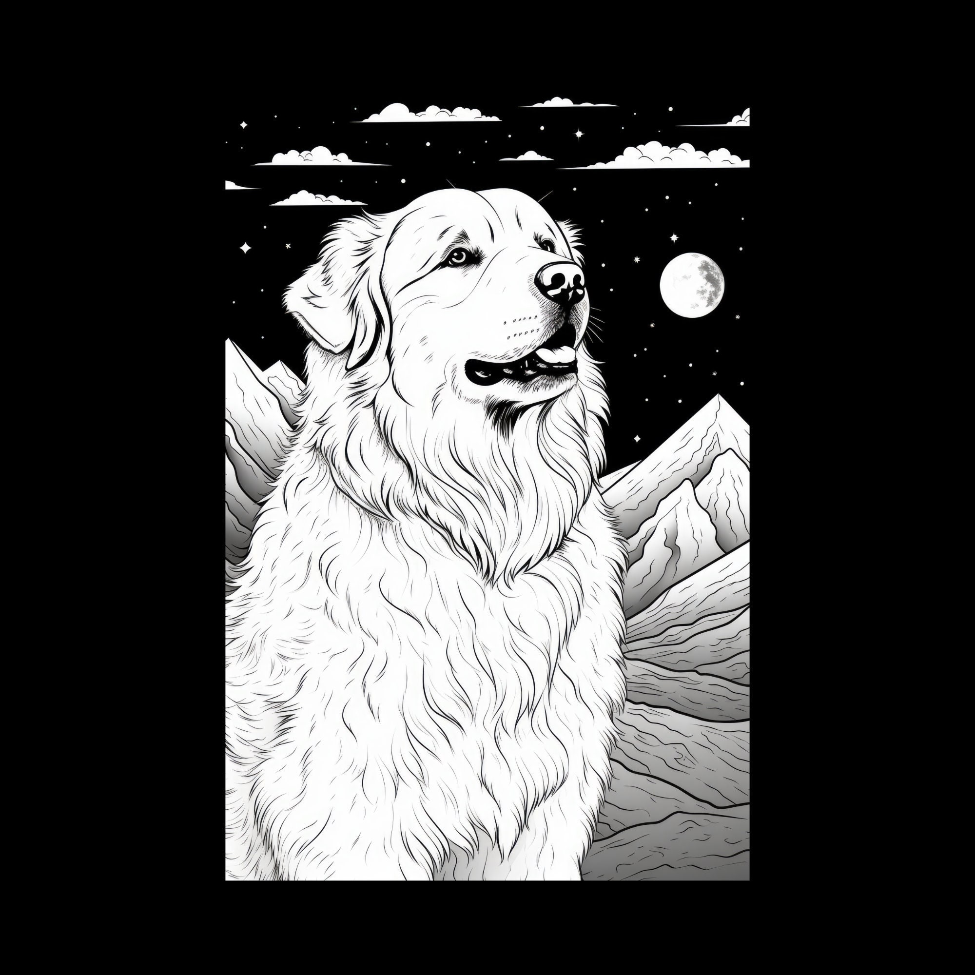 40 Great Pyrenees Coloring Pages, Printable PDF Dog Coloring Pages ...