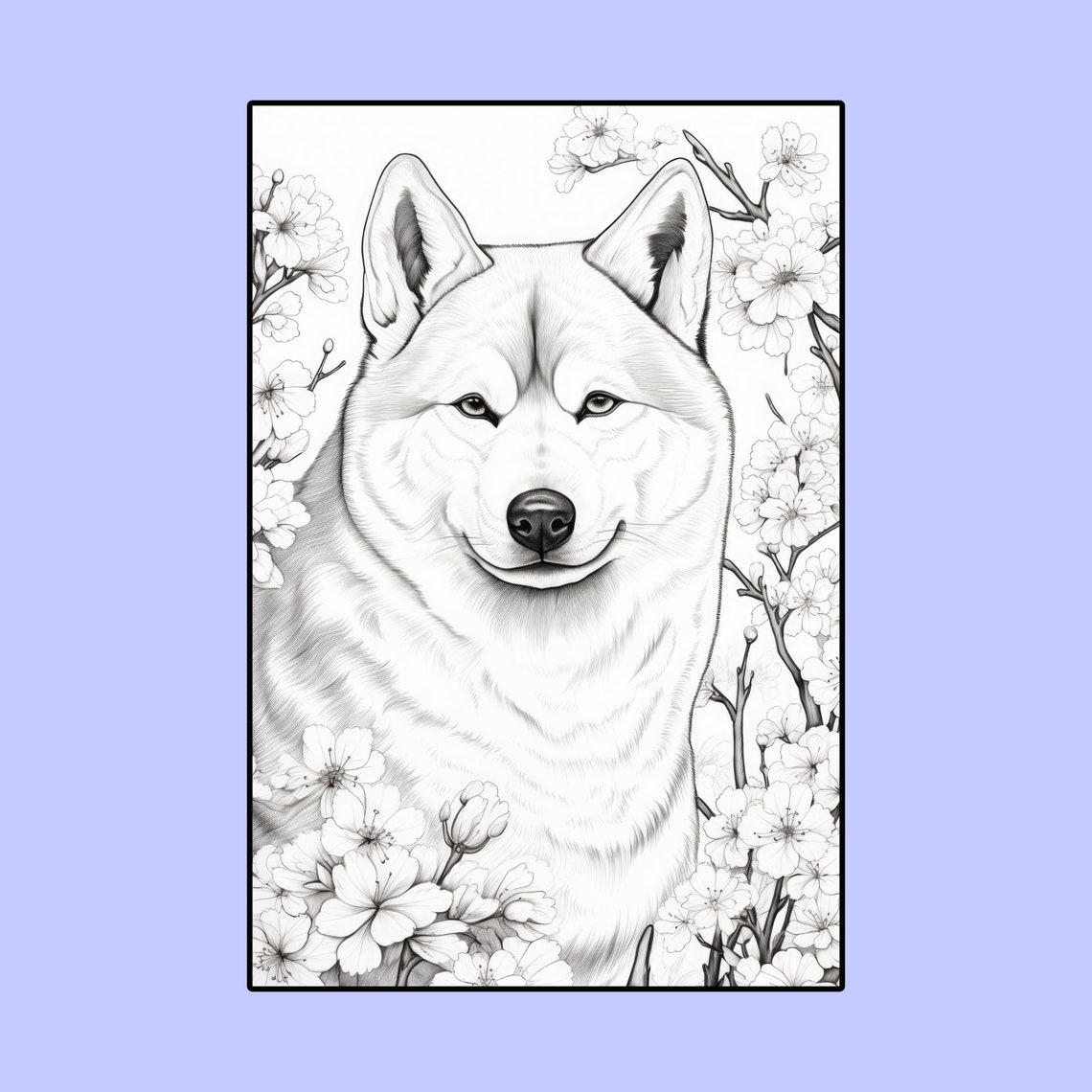 15 Akita Coloring Pages, Printable PDF Dog Coloring Pages, Coloring ...